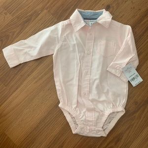 NWT Blush Carter’s 6mo Collared Onesie